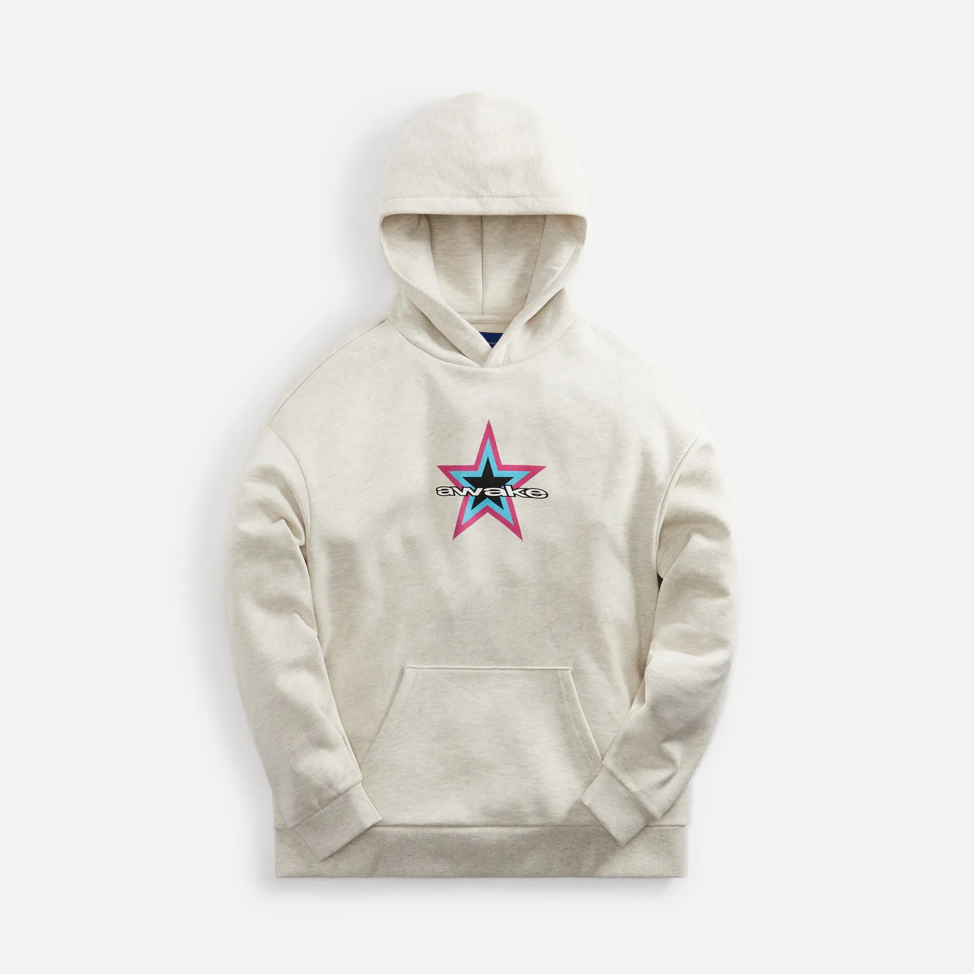 Awake NY Star Logo Hoodie - Heather Grey sold by Kith