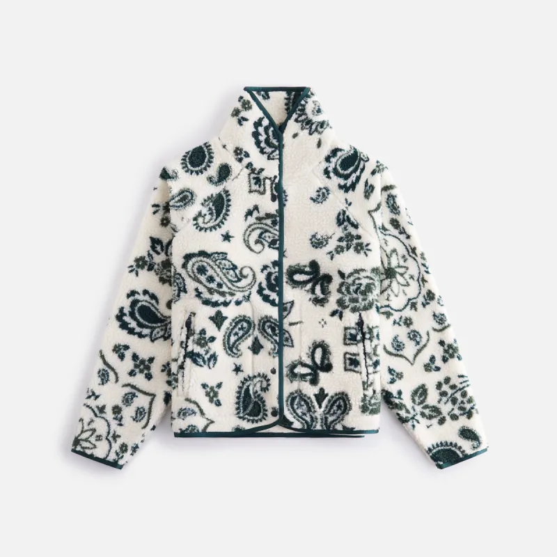 Kith Women Grayson Paisley Jacquard Sherpa - Sandrift sold by Kith