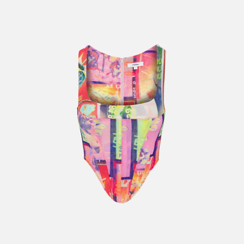Miaou Campbell Corset - Thermal Stamp sold by Kith