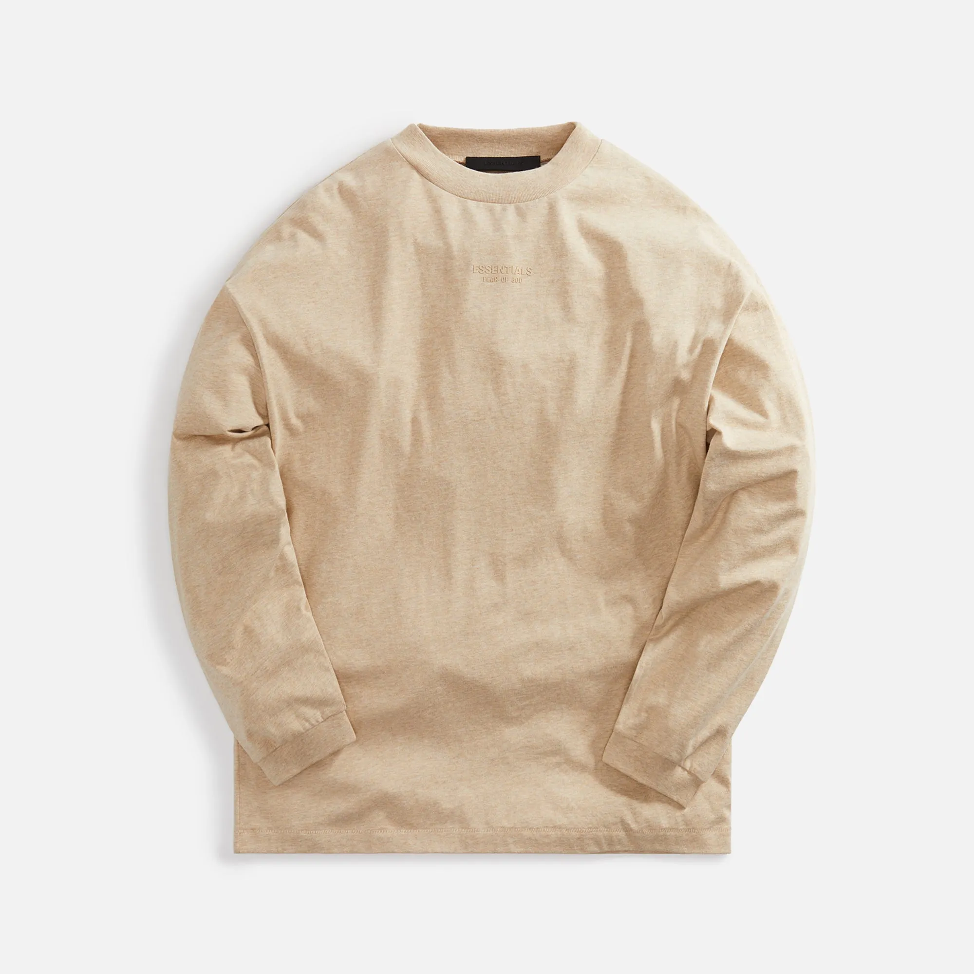 Essentials Long Sleeve Tee - Gold Heather sold by Kith