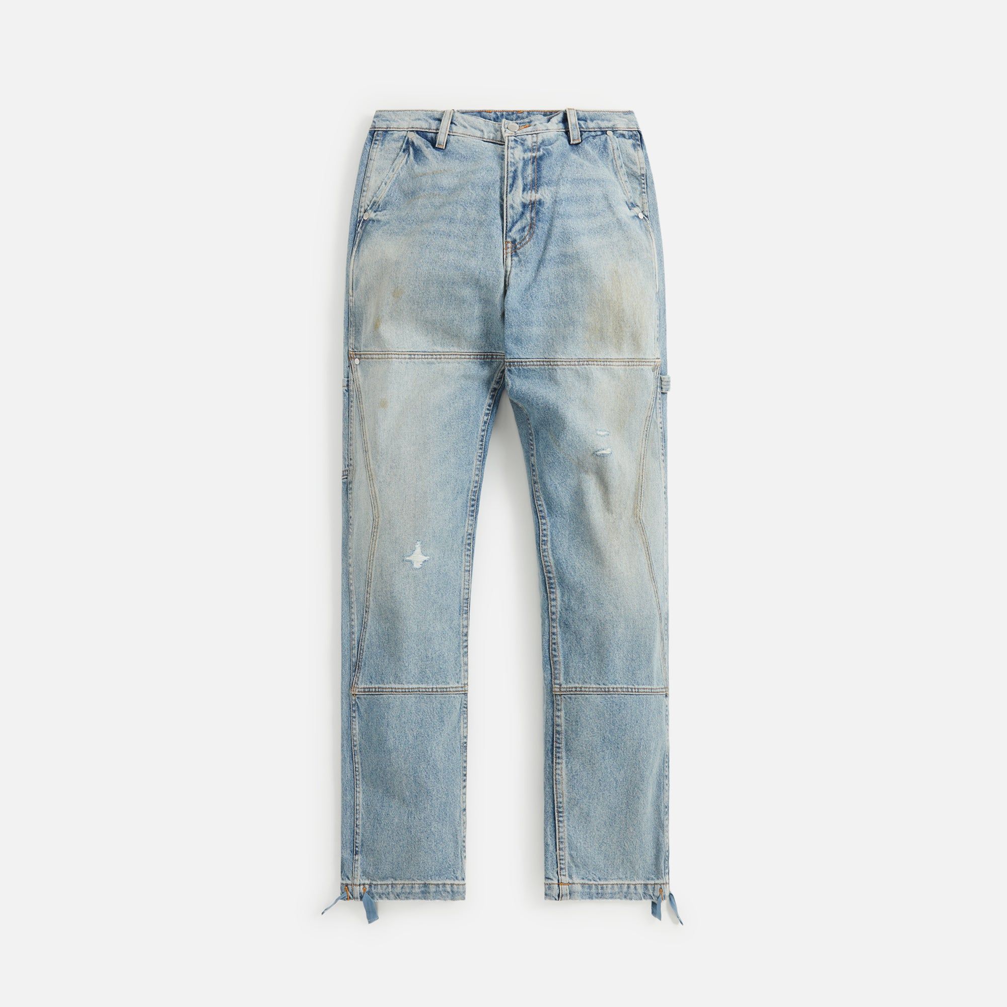 Rhude Reza Denim Double Knee Pant - Indigo sold by Kith