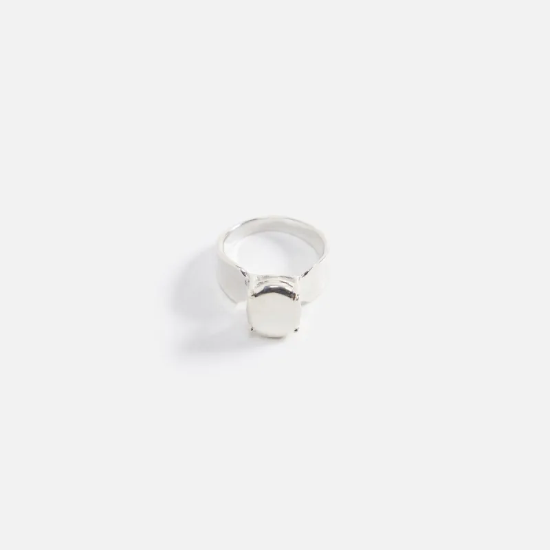 Martine Ali Silver Stone Ring - Silver sold by Kith