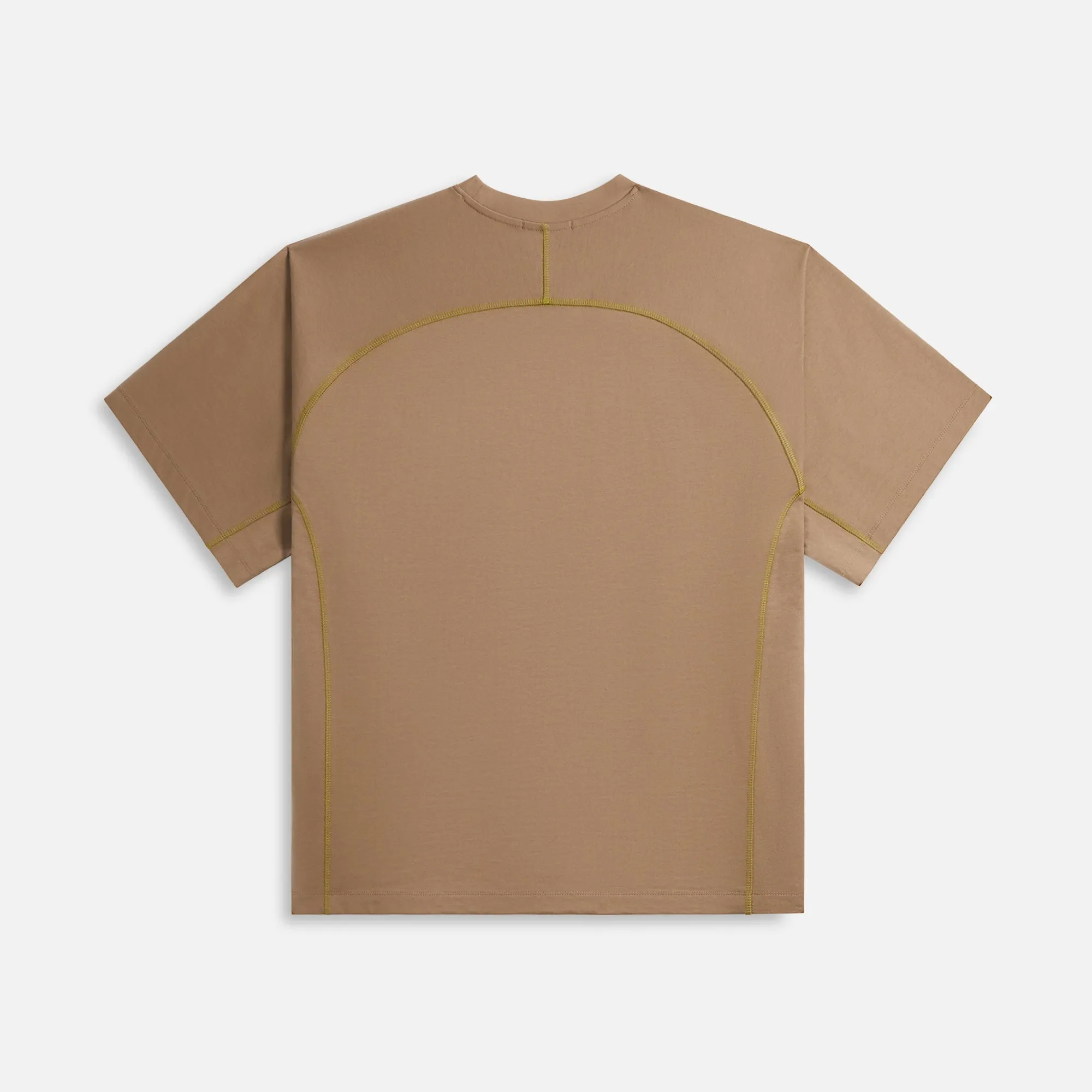 Adish Tatreez Logo Contrast Stitched Surf Tee - Khaki sold by Kith product image thumbnail 2