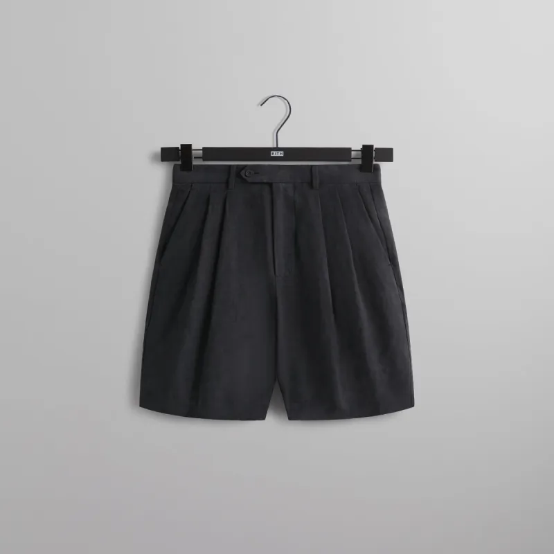 Kith Kylan Pleated Short - Black sold by Kith