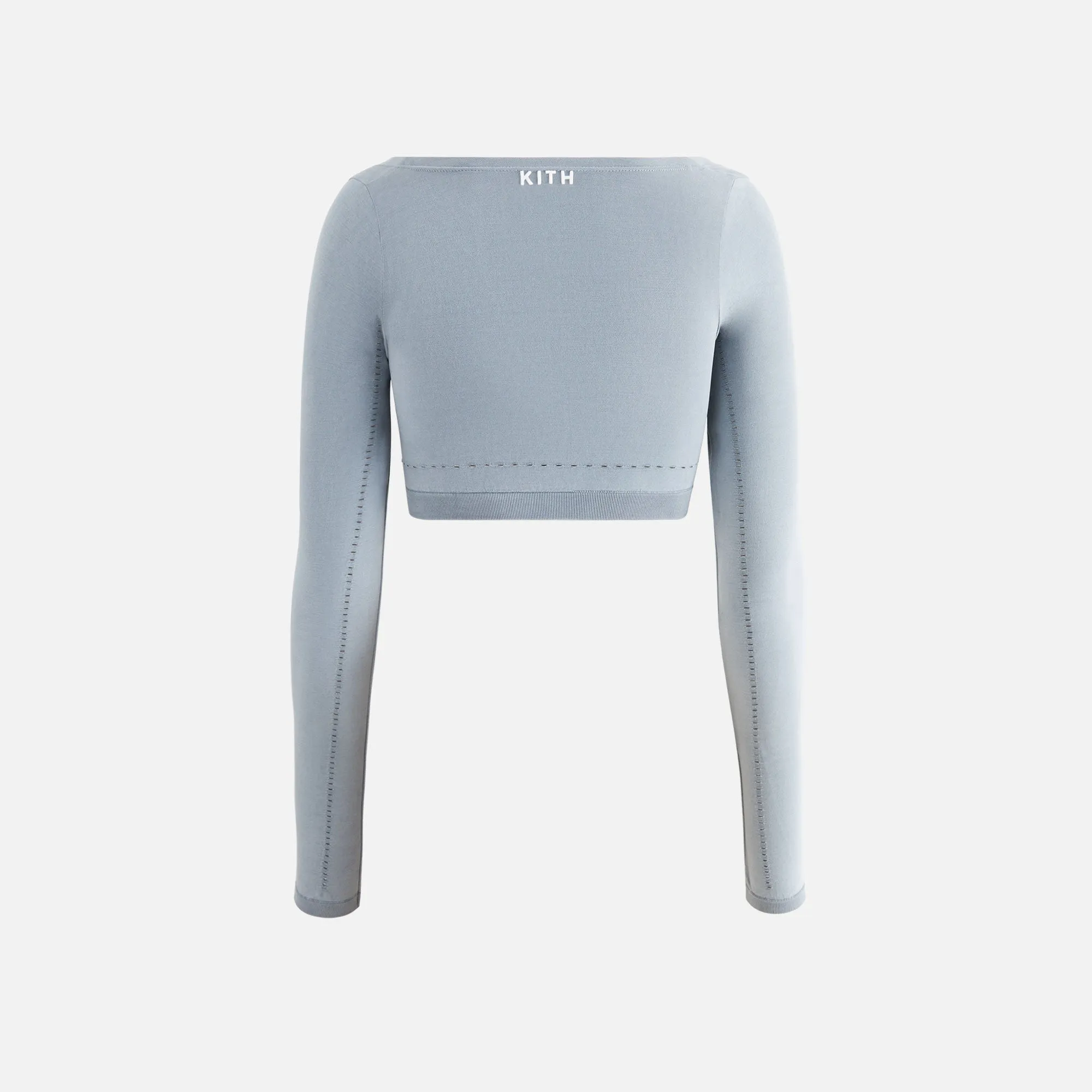 Kith Women Cadence Pointelle Long Sleeve Bra Top - Asteroid sold by Kith product image thumbnail 4