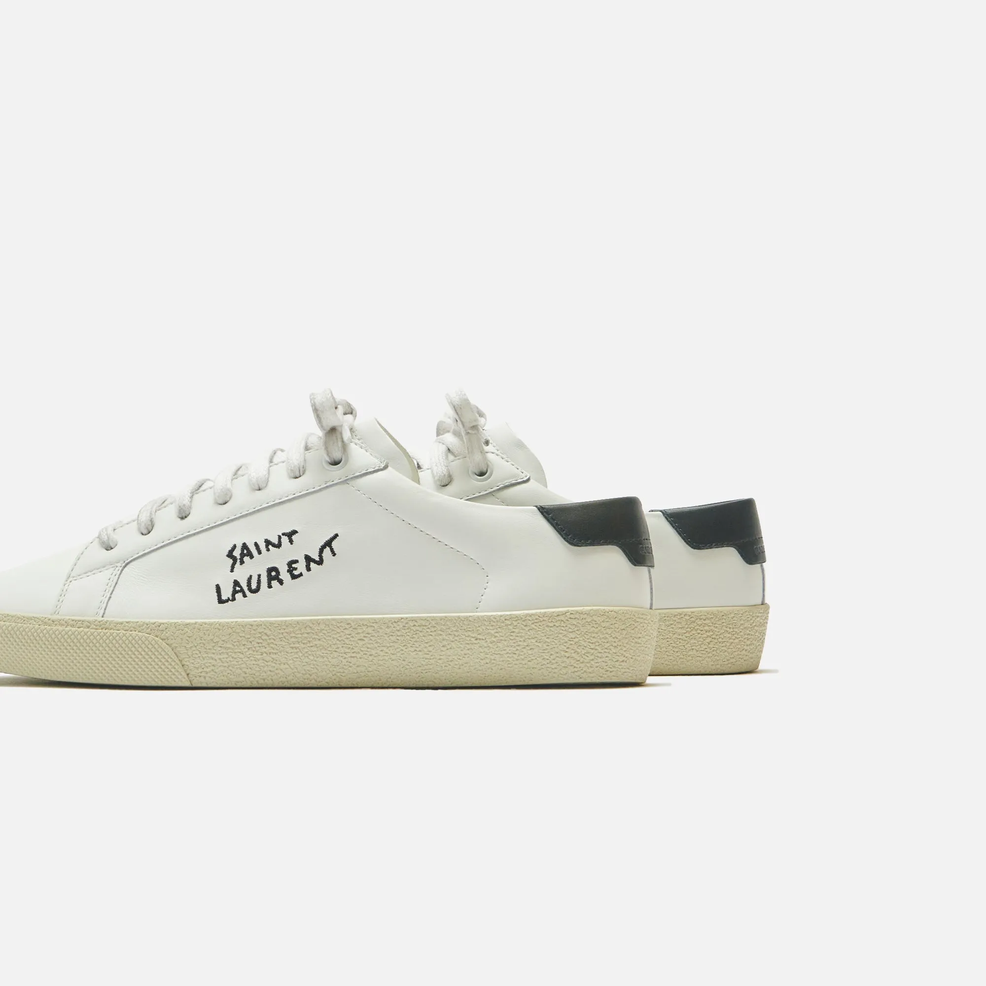 Saint Laurent SL 06 Signature Sneaker - Blanc Optique / Nero sold by Kith product image thumbnail 3