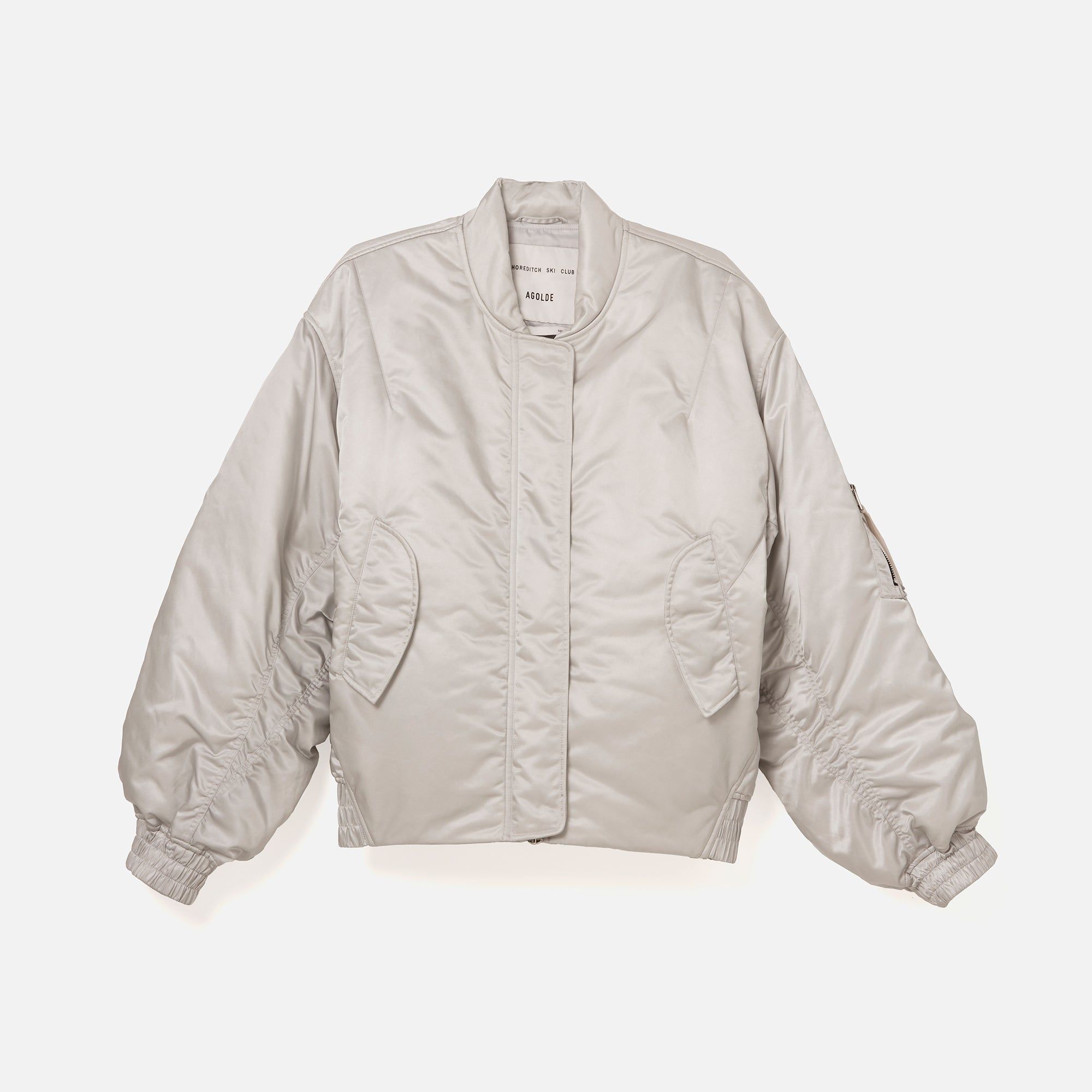 Agolde x Shoreditch Ski Club Nisa Bomber Jacket - Oyster sold by Kith