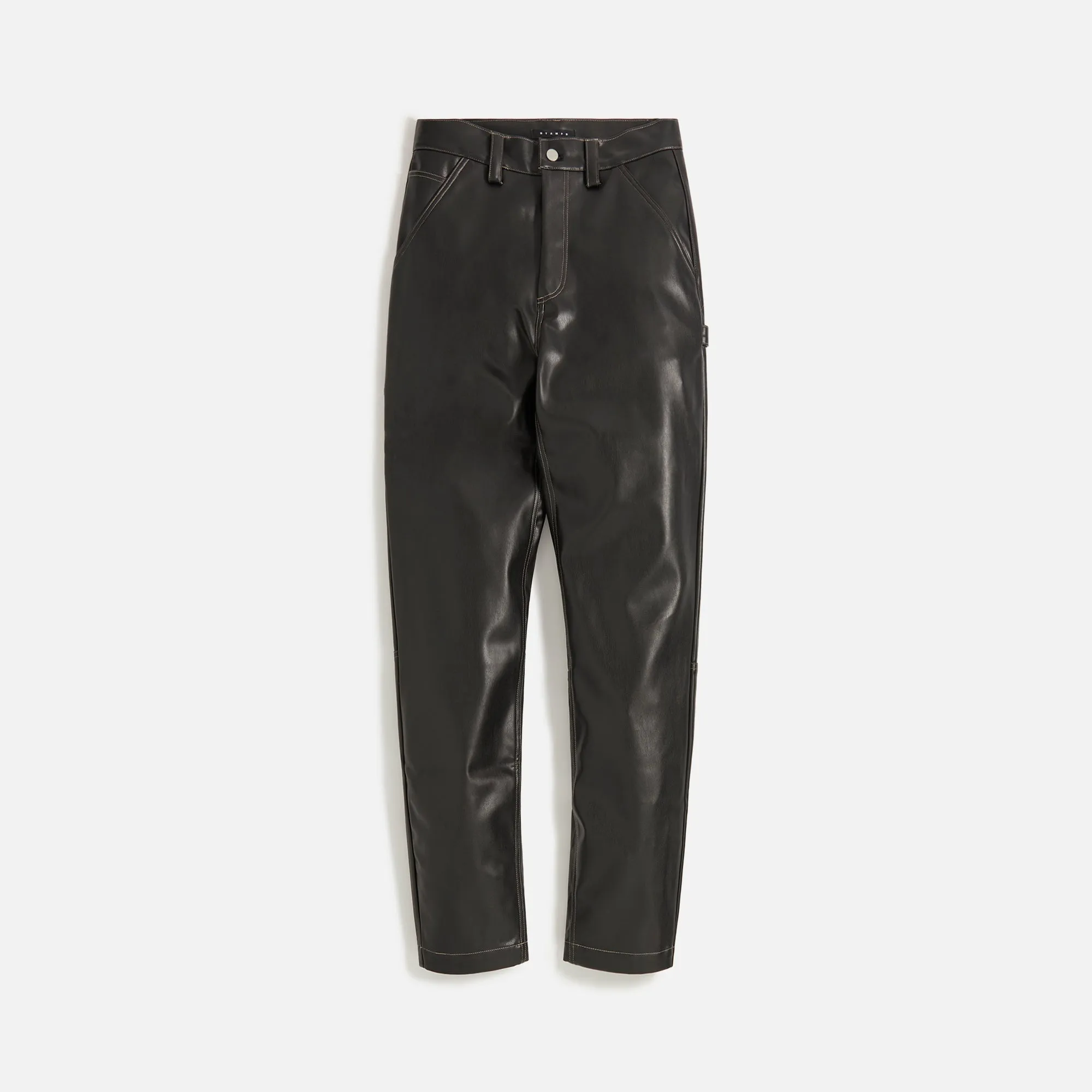 Stampd Faux Leather Carpenter Pant - Black sold by Kith