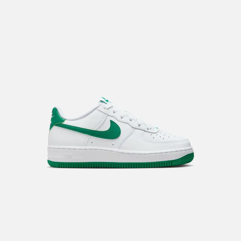 Nike GS Air Force 1 LV8 - White / Malachite / White sold by Kith