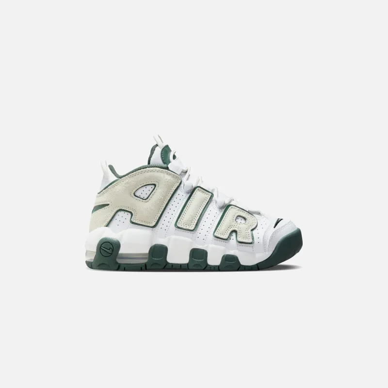 Nike GS Air More Uptempo - White / Sea Glass / Vintage Green made by Nike