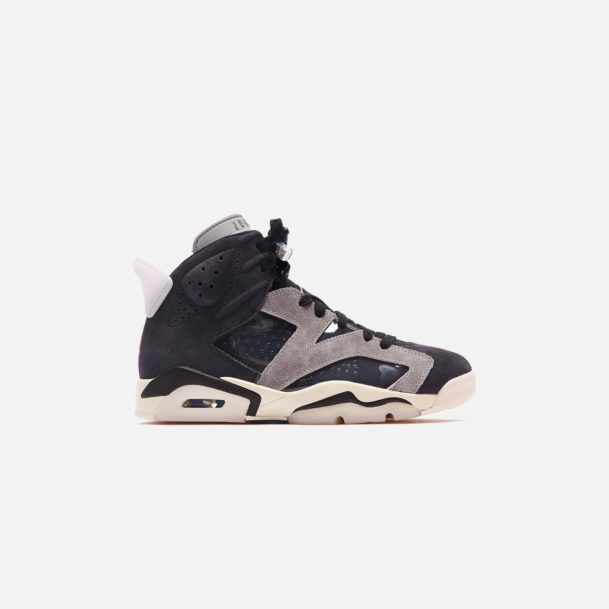 Nike WMNS Air Jordan 6 - Black / Chrome / Light Smoke Grey / Sail sold by Kith