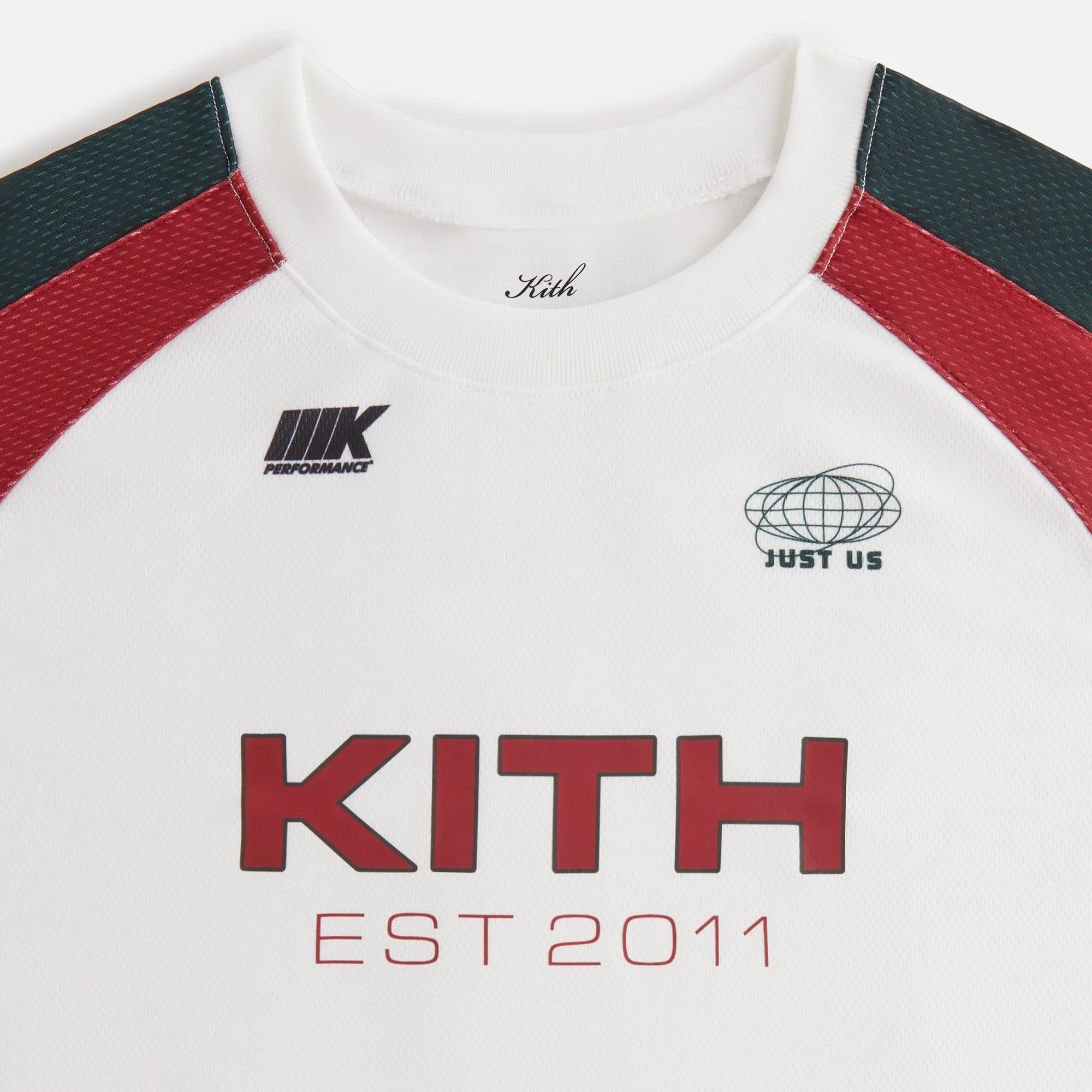 Kith Women Ridley Panelled Tech Long Sleeve Tee - White sold by Kith product image thumbnail 4