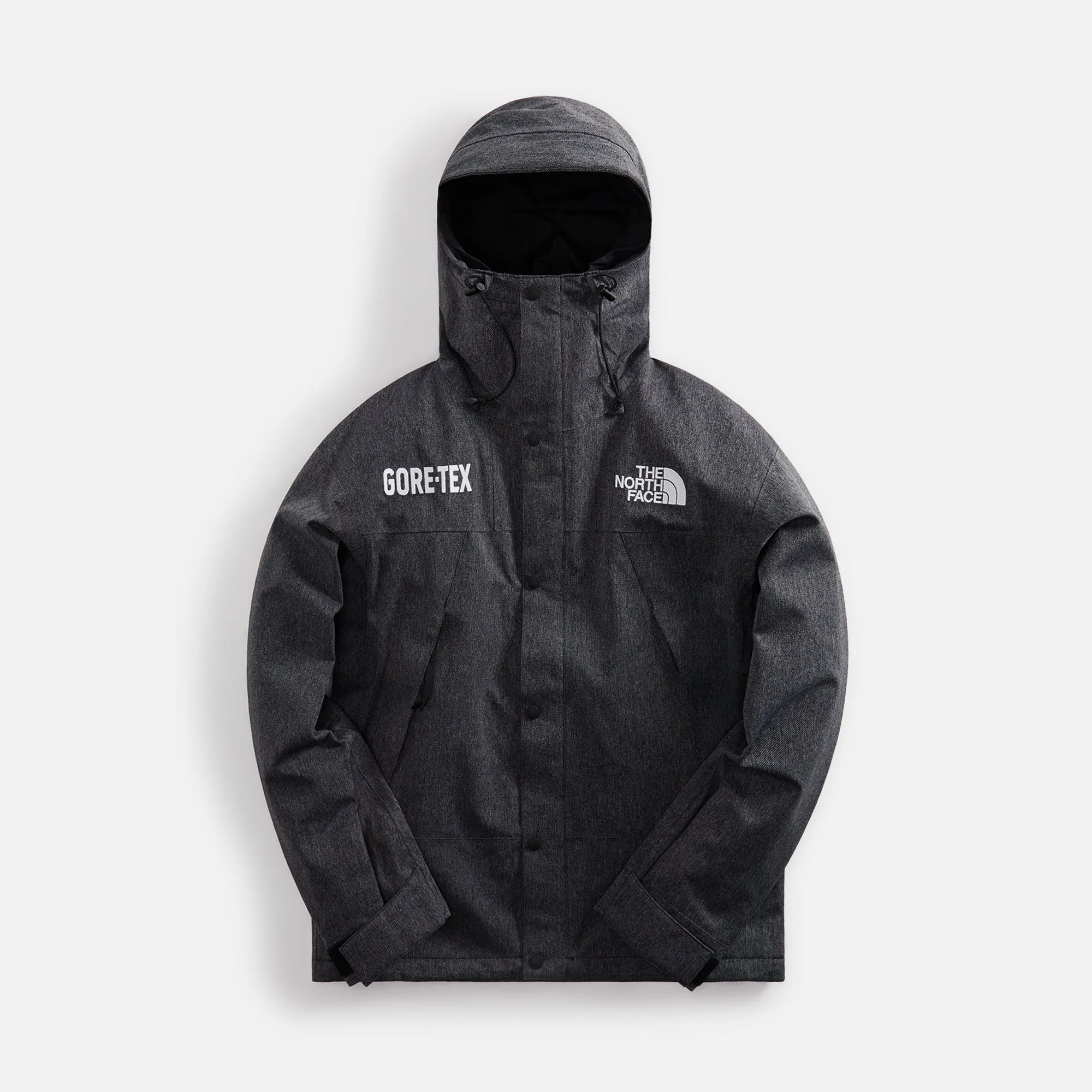 The North Face Mens Gore-Tex Mountain Jacket - TNF Black Denim sold by Kith