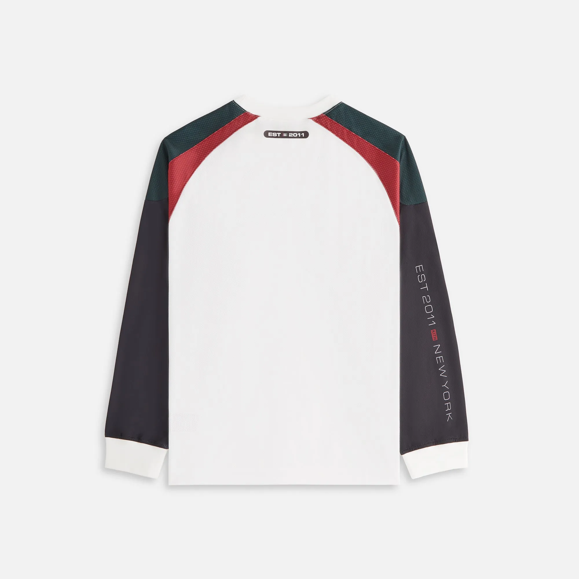 Kith Women Ridley Panelled Tech Long Sleeve Tee - White sold by Kith product image thumbnail 3