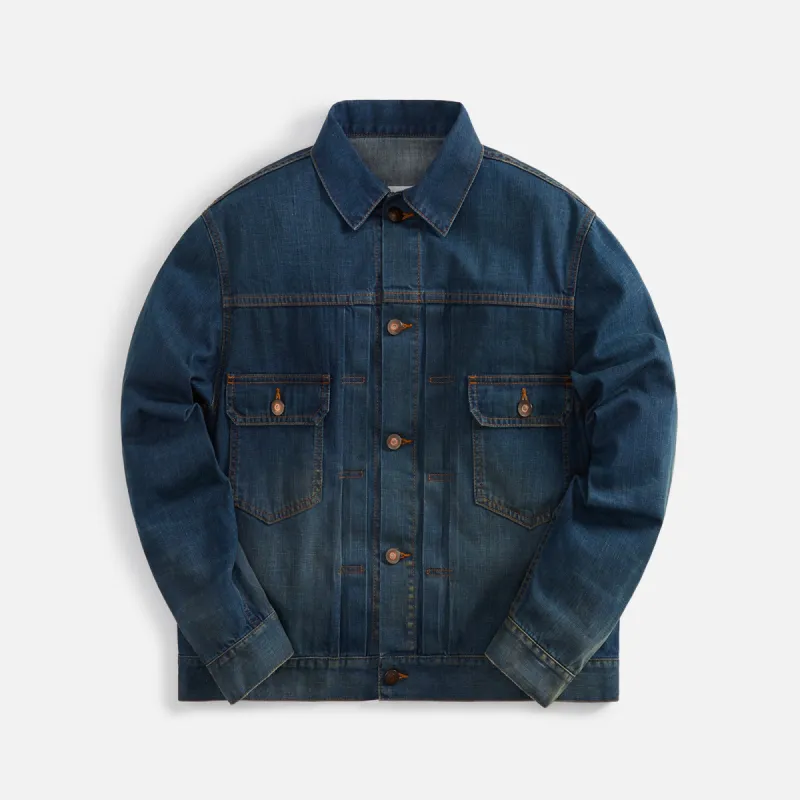 Margiela Broken Twill Denim Jacket - Blue sold by Kith
