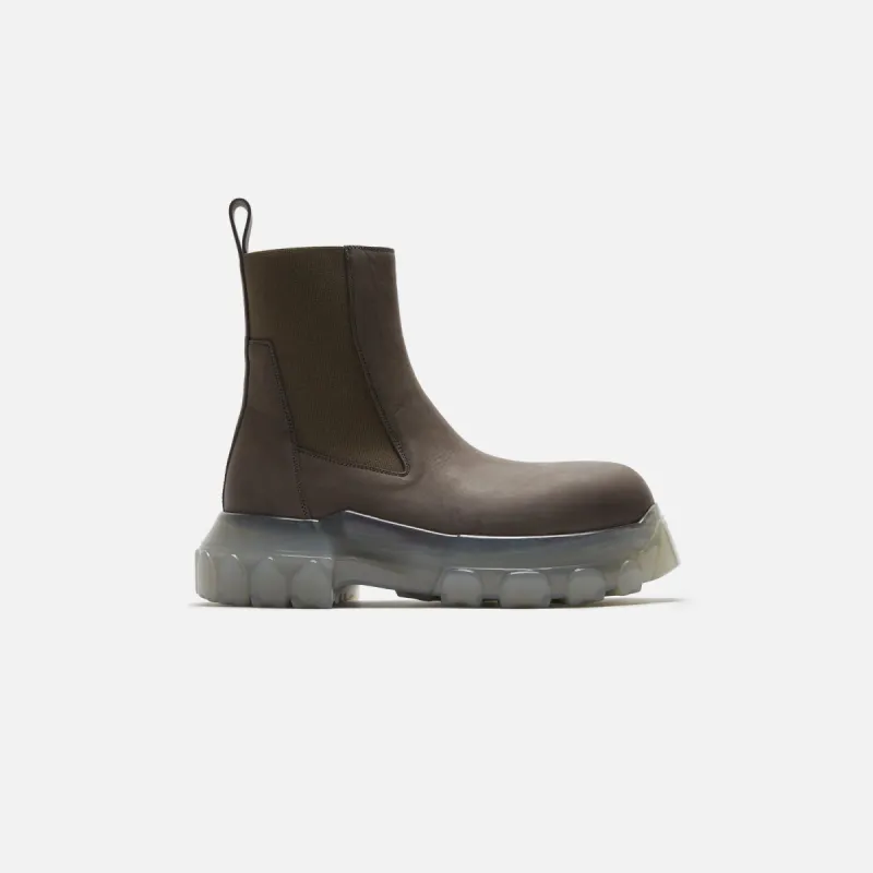 Rick Owens Stivali Pelle Beatle Bozo Tractor - Dust / Clear sold by Kith