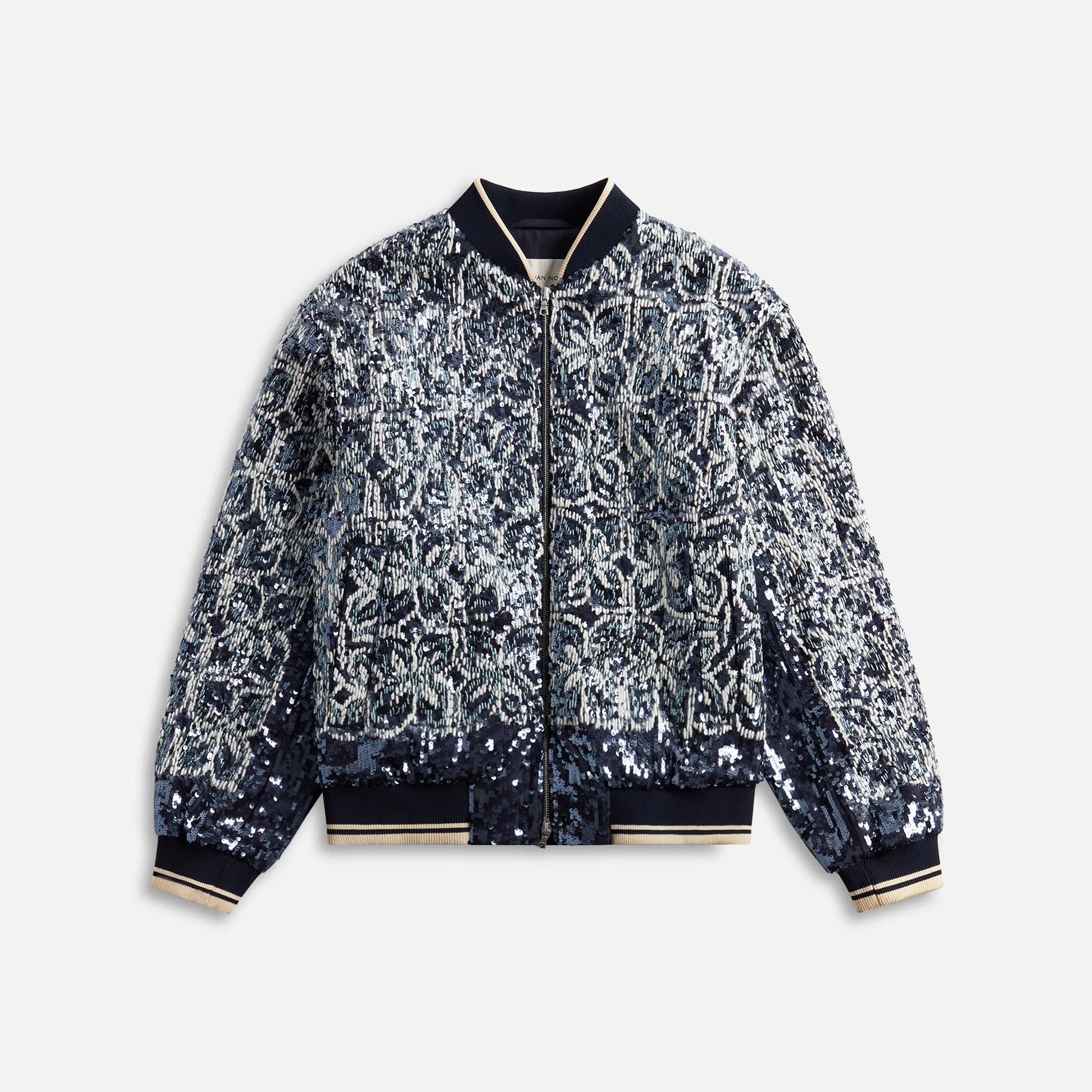 Dries Van Noten Volker Embroidered M.W. Jacket - Midnight sold by Kith