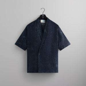 【KITH NYC】Linen Thompson Camp Collar Tシャツ 国内発送 Kith Silk Cotton Thompson Camp Collar Shirt Black メンズ