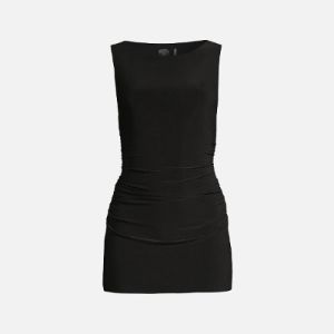 Norma Kamali Sleeveless Pickleball Mini Dress - Black sold by Kith