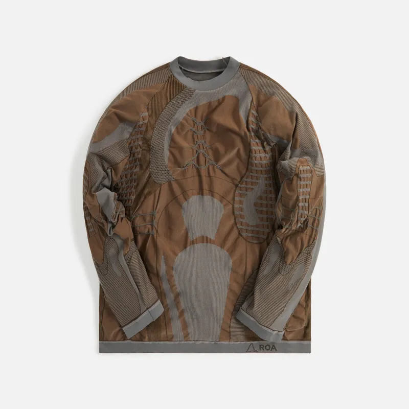 ROA Oversize 3D Knit - Brown / Grey sold by Kith