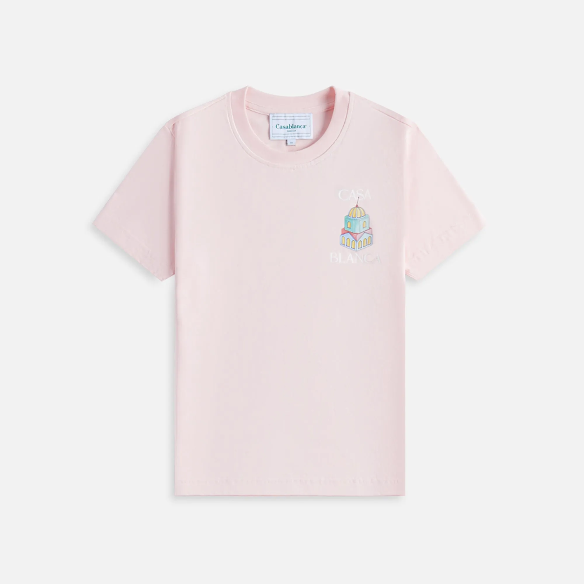 Casablanca Memphis Elements Printed Tee -Pink sold by Kith