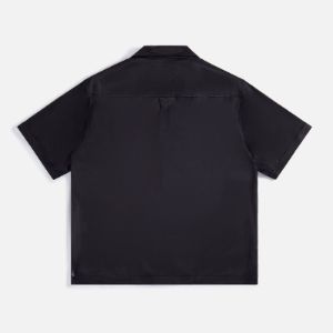 Stampd Chrome Flame Camp Collar Buttondown - Black sold by Kith