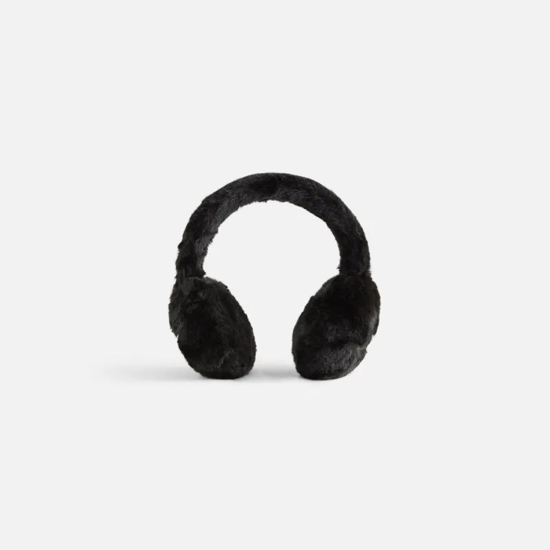Kith Women Faux Shearling Earmuffs - Black sold by Kith