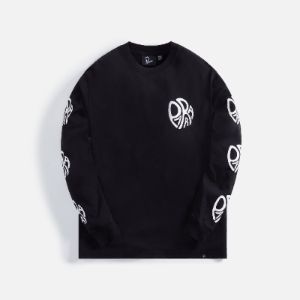 by Parra Circle Tweak Logo Long Sleeve Tee - Black sold by Kith