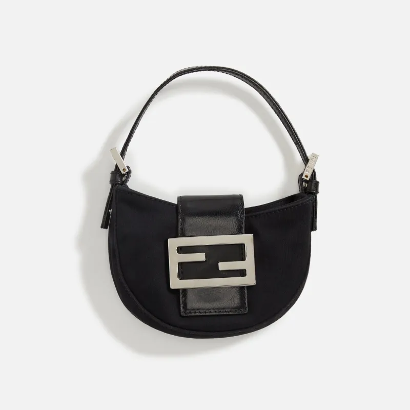 WGACA Fendi Jersey Mini Croissant - Black sold by Kith