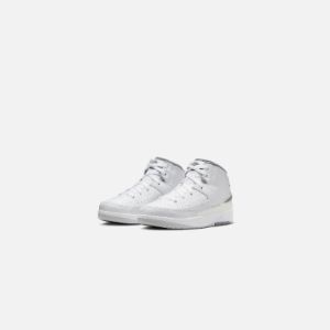 Nike PS Air Jordan 2 Retro - White / Cement Grey / Sail / Black sold by Kith