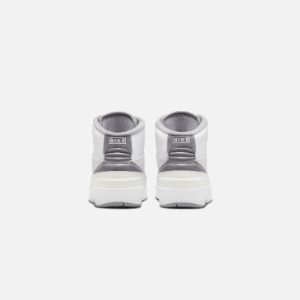 Nike PS Air Jordan 2 Retro - White / Cement Grey / Sail / Black sold by Kith
