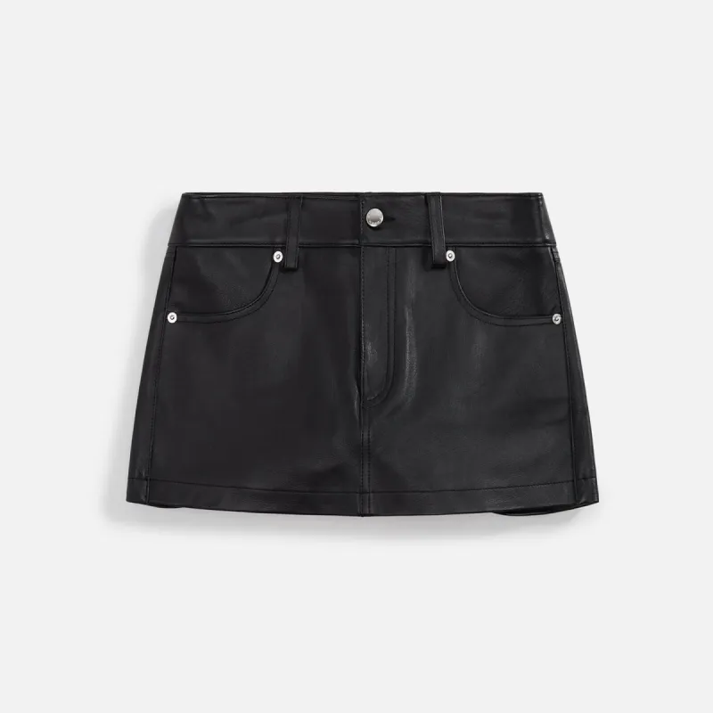 Alexander Wang Mini Skort with G-String and Diamante Charms - Black sold by Kith