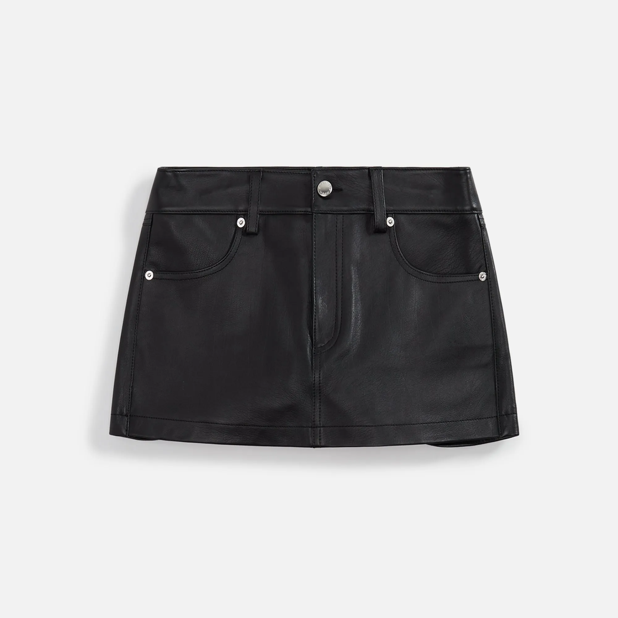 Alexander Wang Mini Skort with G-String and Diamante Charms - Black sold by Kith