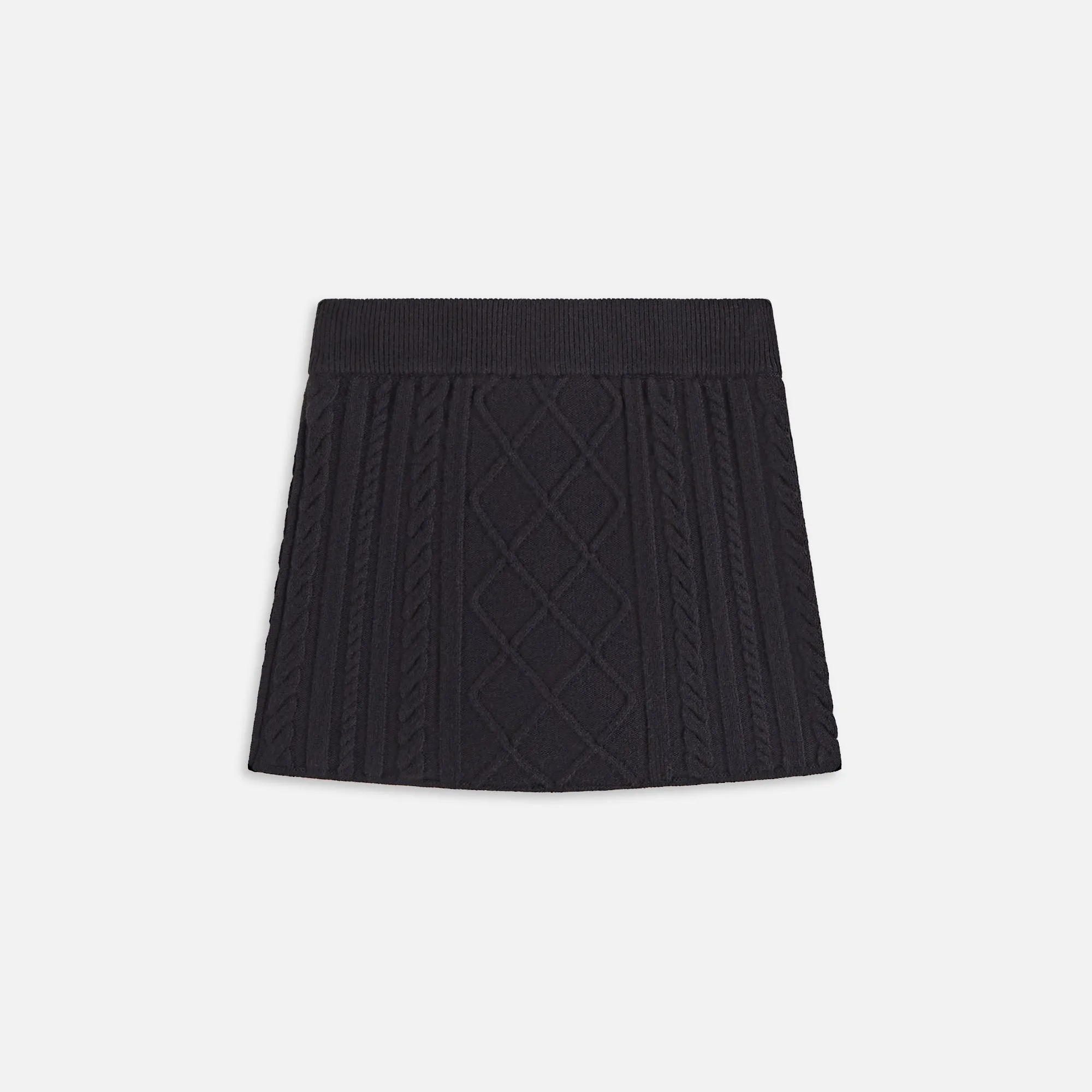 Kith Women Ember Cable Knit Mini Skort - Black sold by Kith product image thumbnail 3