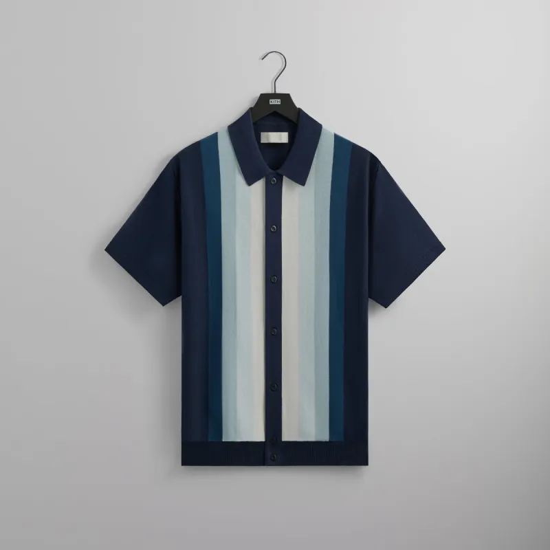 Kith Tilden Short Sleeve Button Up Polo - Nocturnal sold by Kith