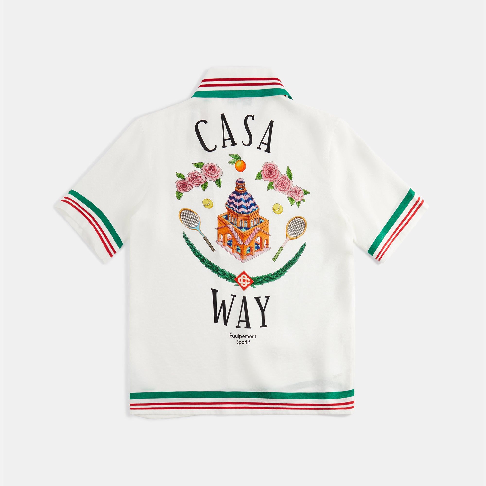 Casablanca Knitted Casa Way Collar Shirt - White sold by Kith product image thumbnail 2