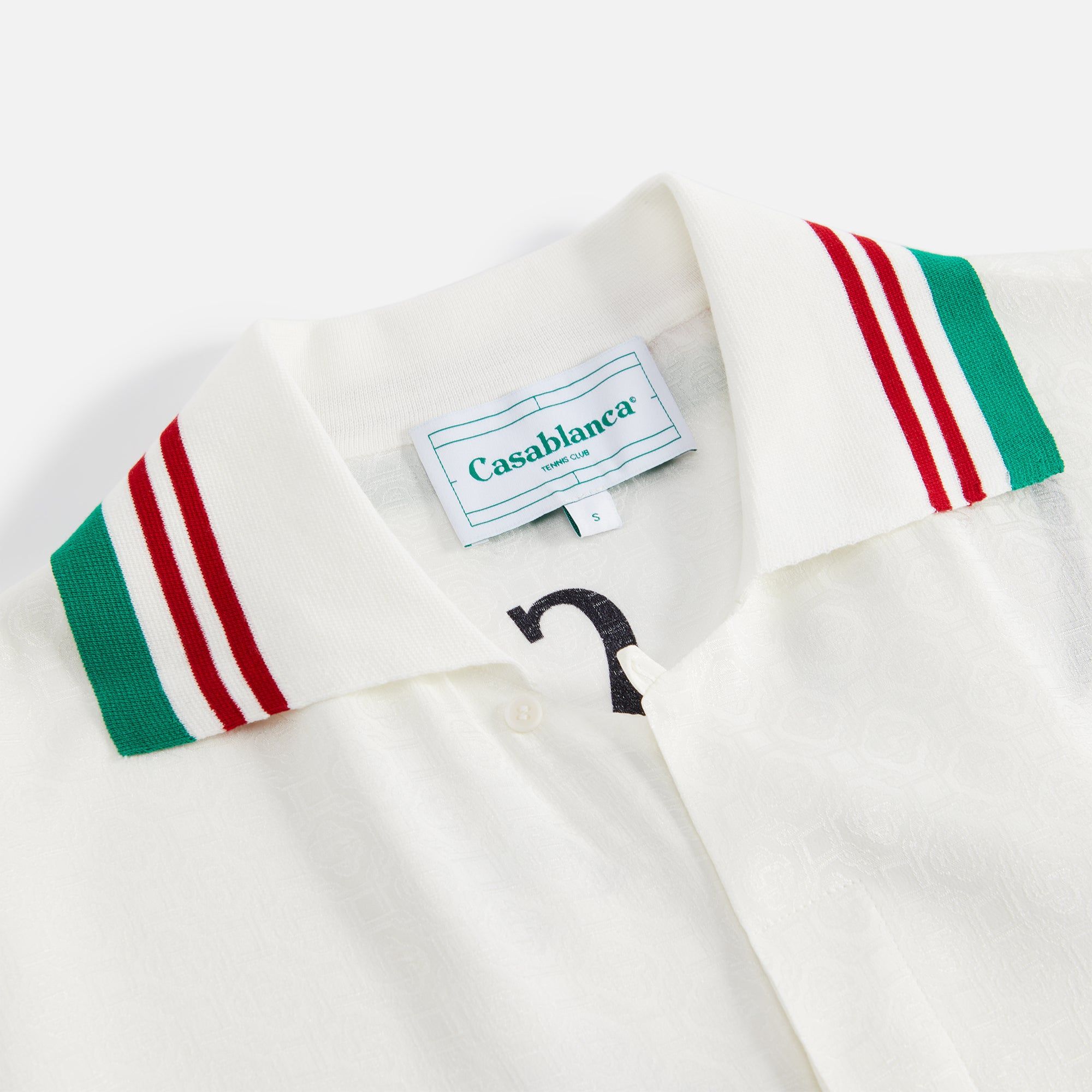 Casablanca Knitted Casa Way Collar Shirt - White sold by Kith product image thumbnail 3