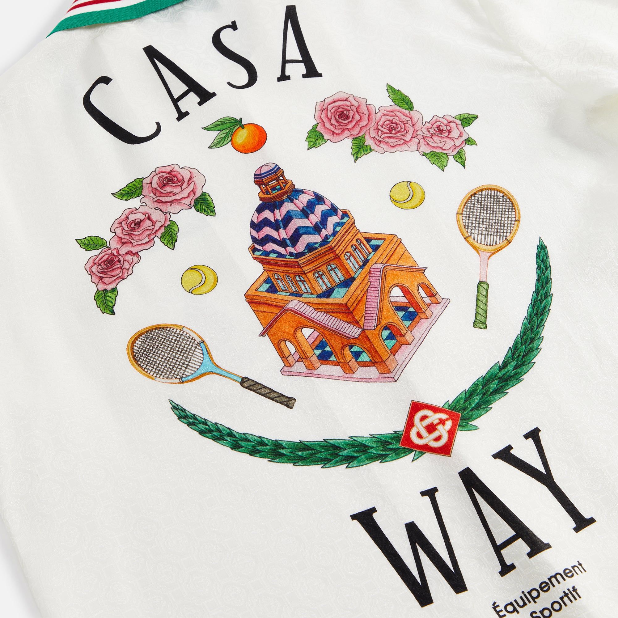 Casablanca Knitted Casa Way Collar Shirt - White sold by Kith product image thumbnail 5