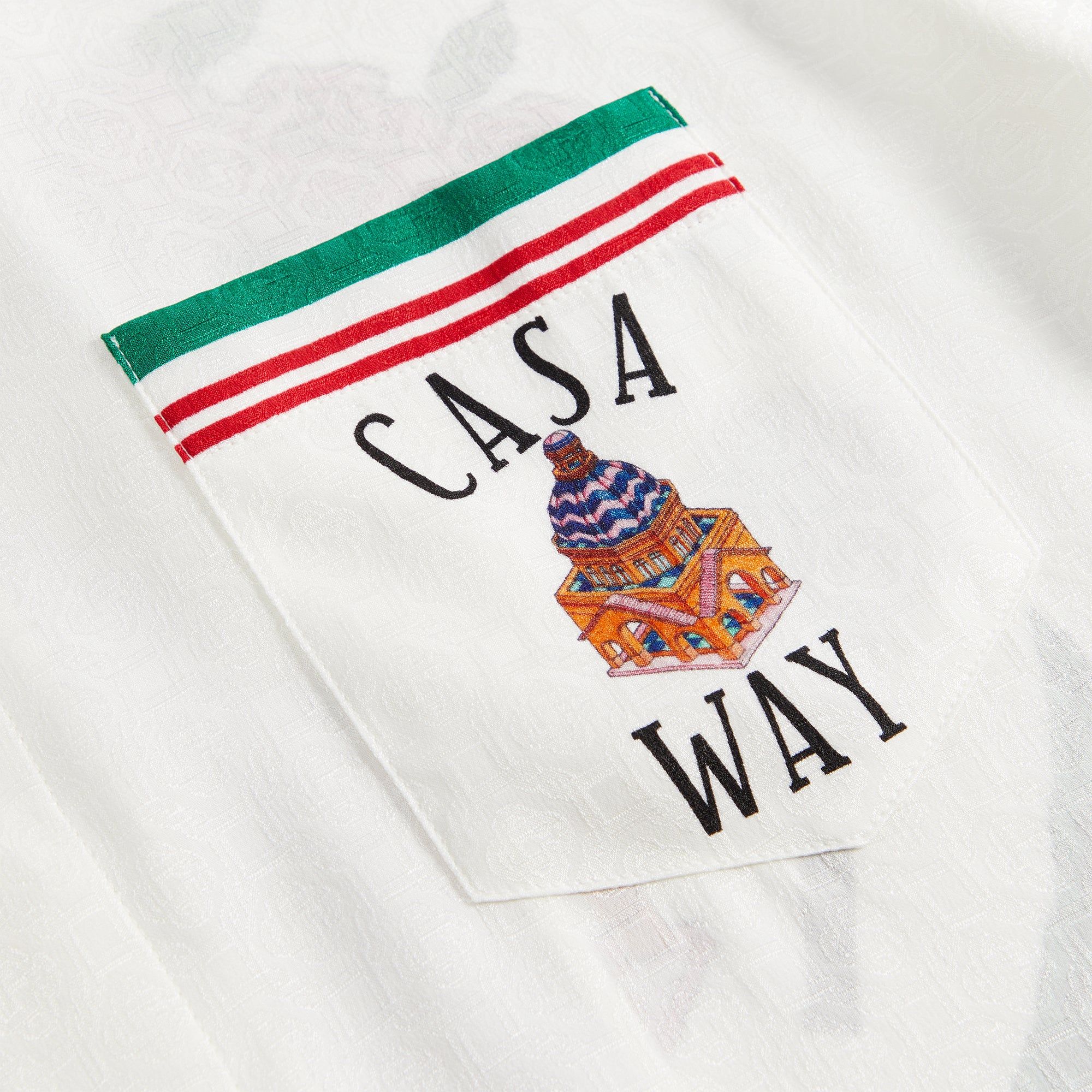 Casablanca Knitted Casa Way Collar Shirt - White sold by Kith product image thumbnail 4