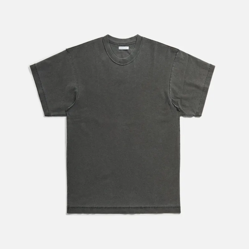 John Elliott Reverse Cropped Tee - Washed Black sold by Kith