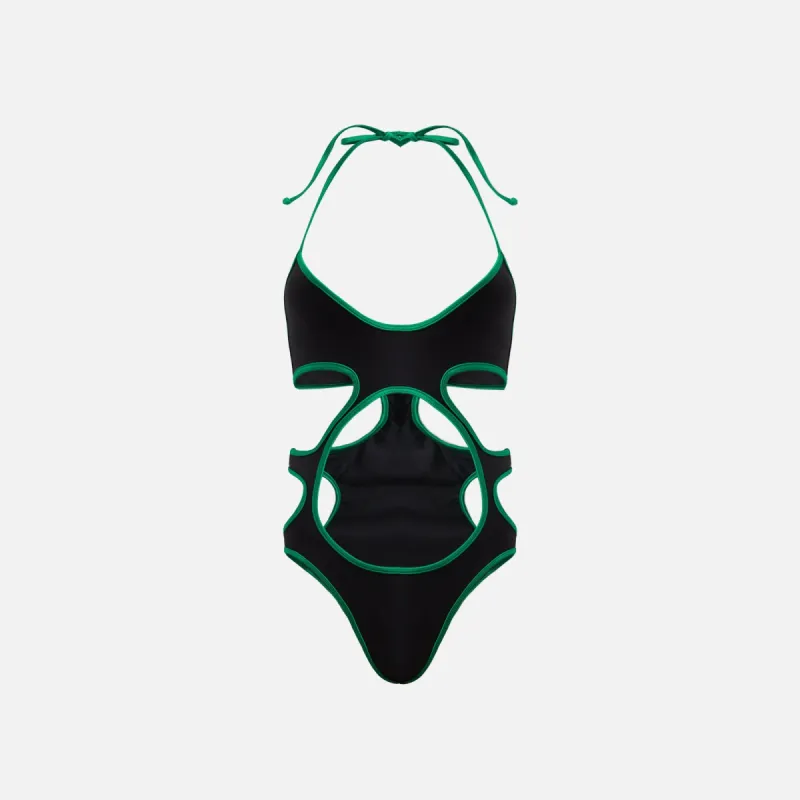 Melissa Simone Vida One Piece - Black / Green made by Kith