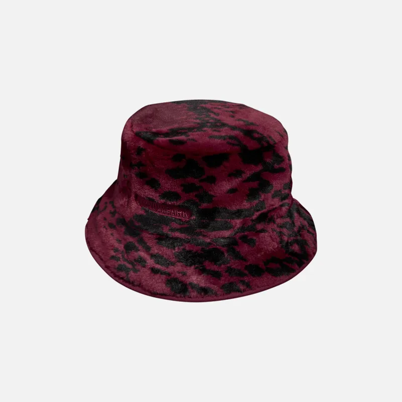 adidas x IVP Park Reversible Fur Bucket Hat - Cherry Wood sold by Kith
