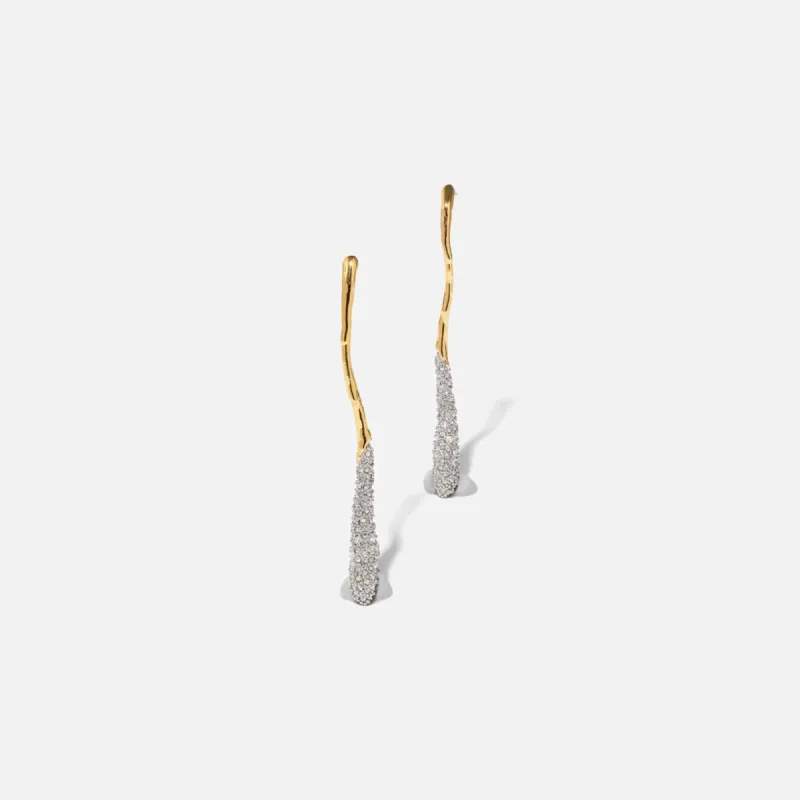Alexis Bittar Solanales Linear Earrings - Gold sold by Kith