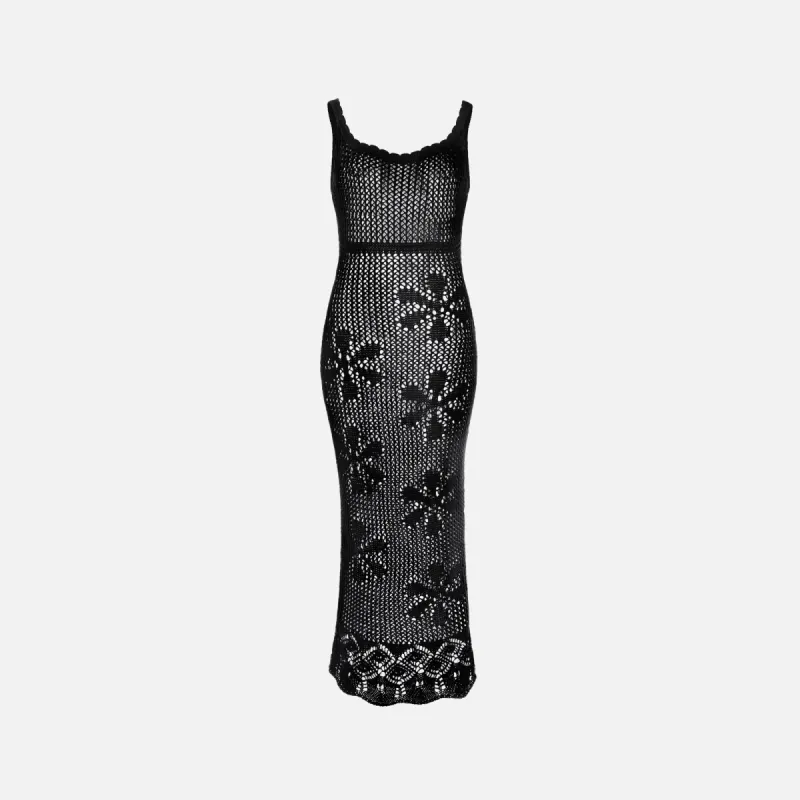 Asta Resort Emma Tricot Dress - Black sold by Kith