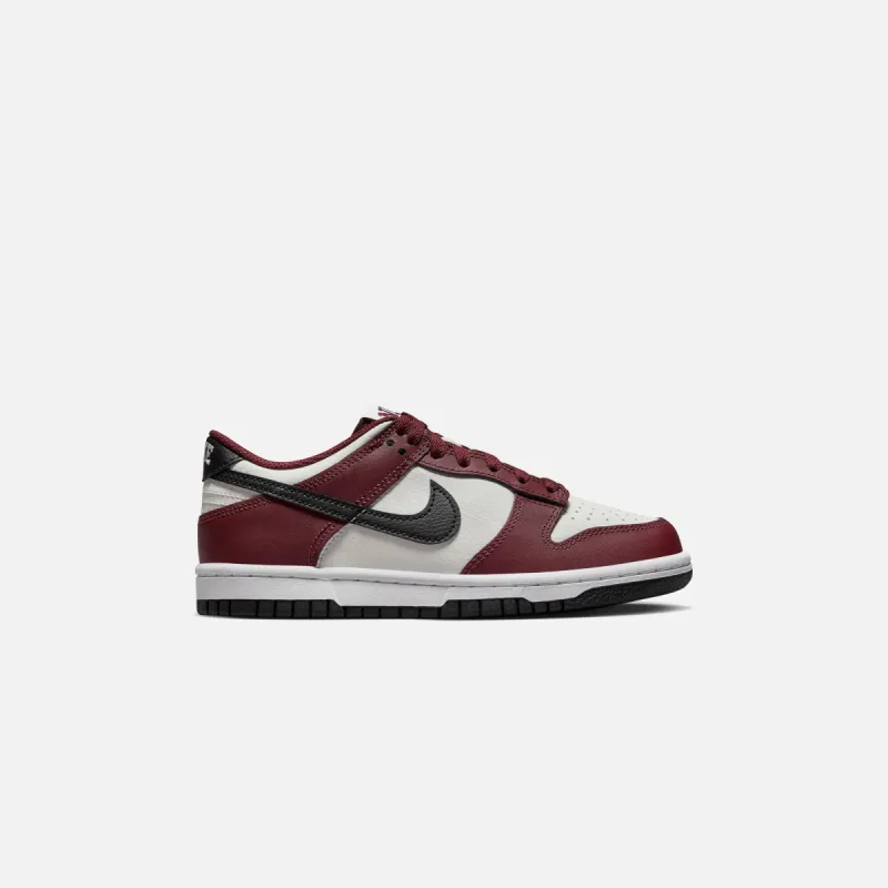 Nike GS Dunk Low - Dark Team Red / Black / Summit White sold by Kith