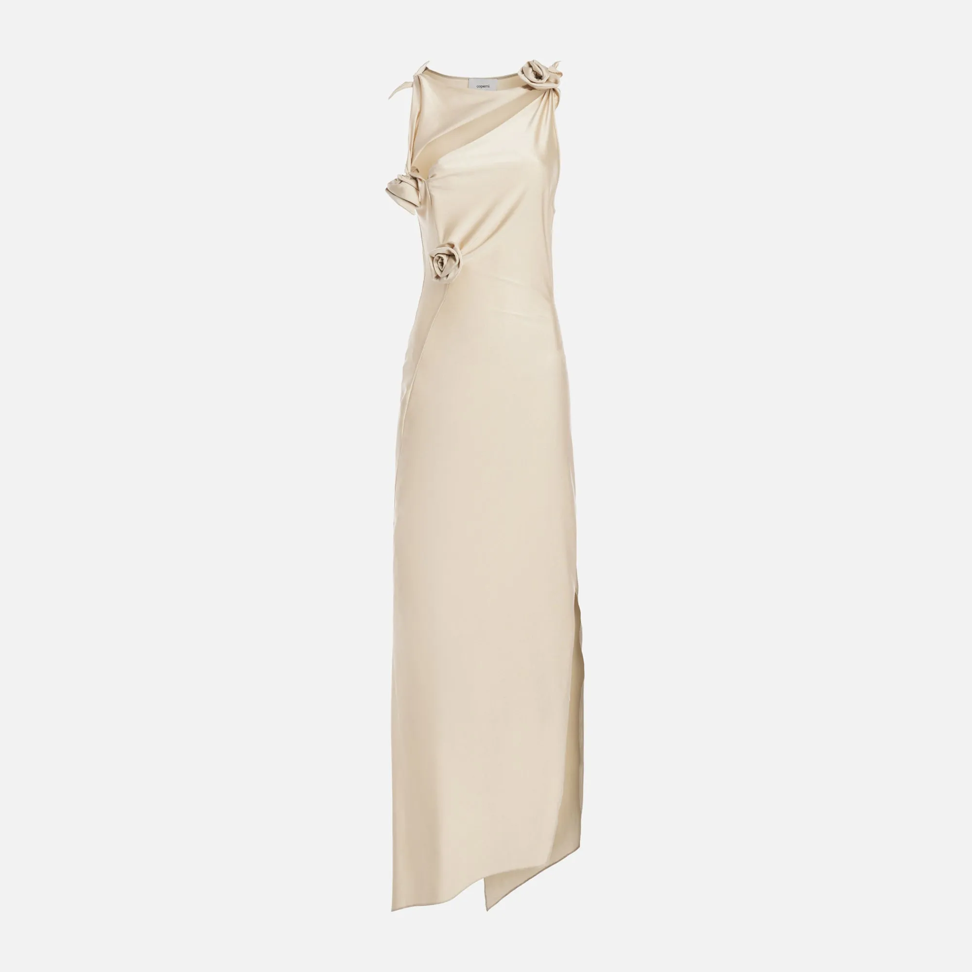 Coperni Asymmetric Flower Gown - Beige sold by Kith