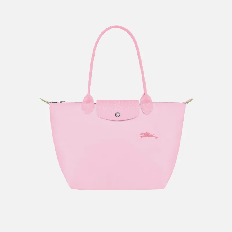Longchamp Le Pliage Green Small Shoulder Tote - Pink sold by Kith