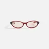 Flatlist Olympia Sunglasses - Solid Black / Brown Gradient Lens sold by Kith