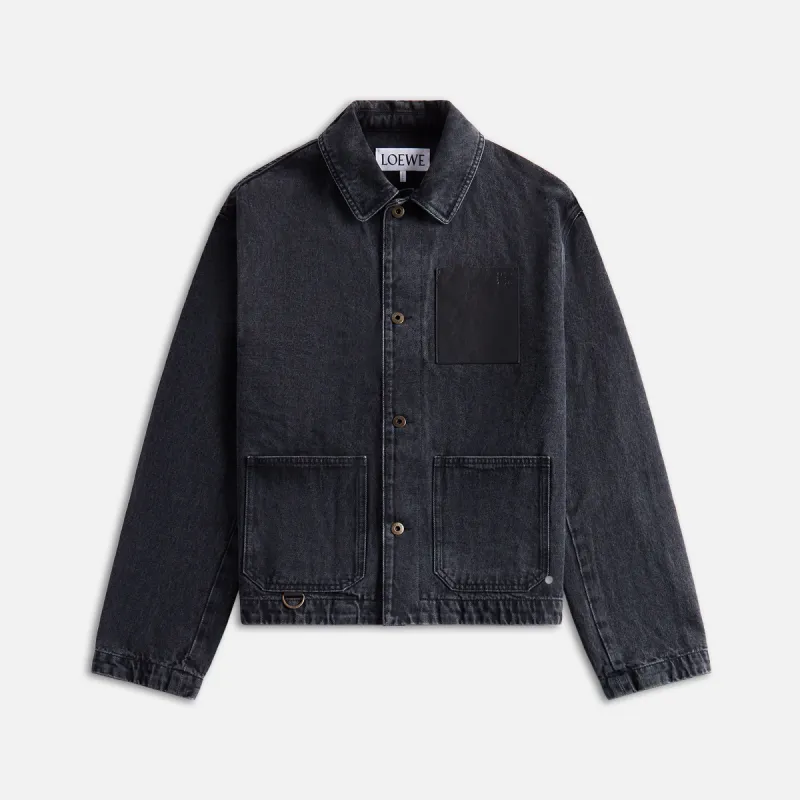 Loewe Workwear Jacket - Black sold by Kith