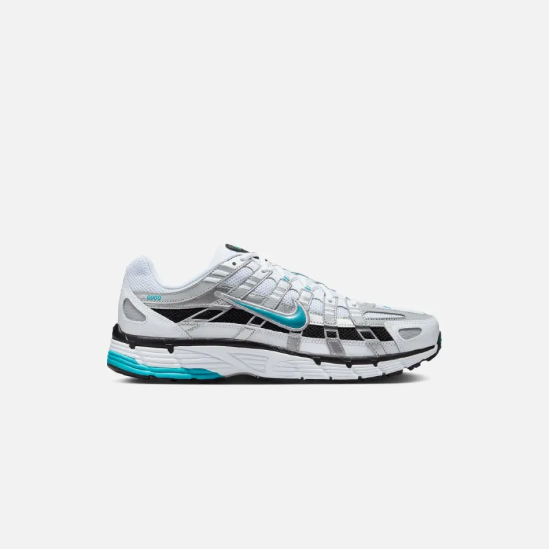 Nike P-6000 - White / Dusty Cactus / Metallic Silver / Black sold by Kith
